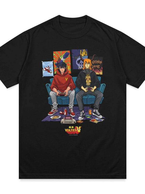 Camp Big Falcon: Voltes V Shirts - GAMERS (Black)