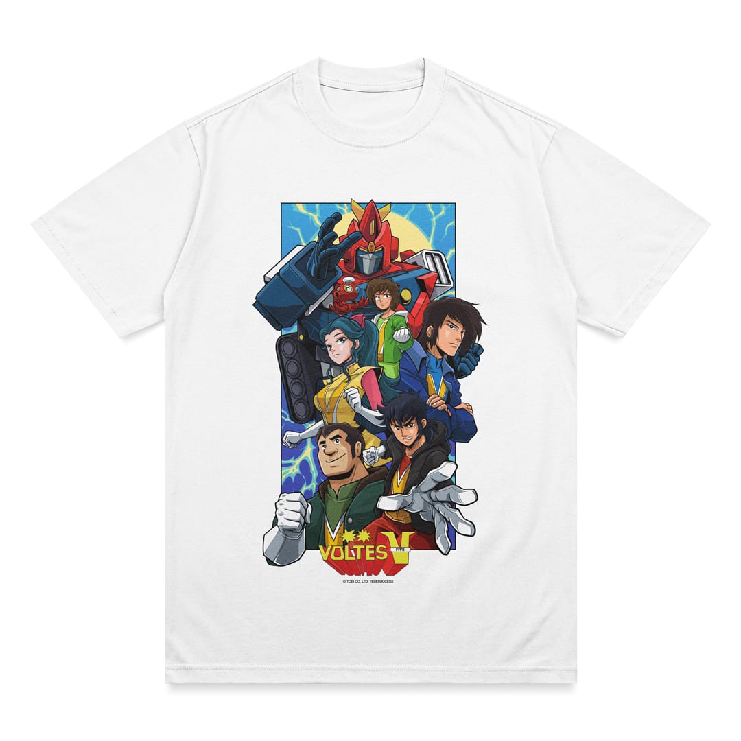 Camp Big Falcon: Voltes V Shirts - VOLTES TEAM (White) Camp Big Falcon: Voltes V Shirts - VOLTES TEAM (White)